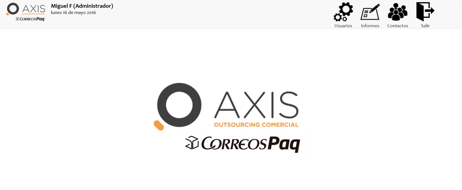 AXIS. Proyecto CORREOS. Gestión de contactos - Mozilla Firefox